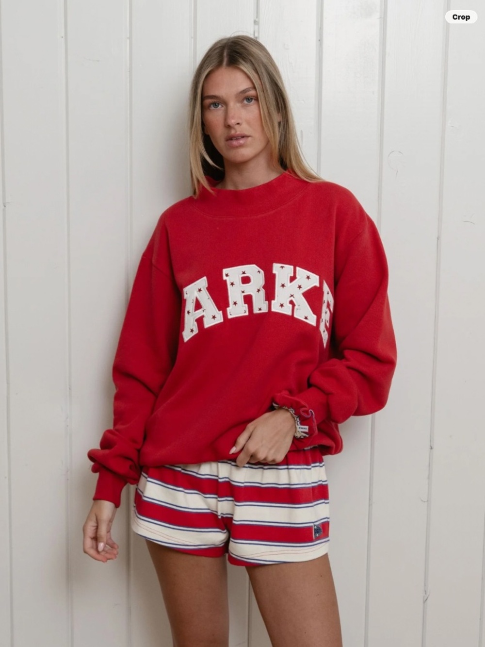 PARKE SPARKLER VARSITY MOCKNECK